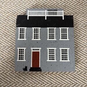Cat's Meow Maria Mitchell House Nantucket Series 1987 Shelf Sitter Wood Decor